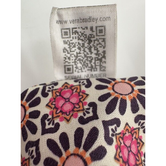 Vera Bradley Iconic Triple Zip Hipster Crossbody Bag Purse Raspberry Medallion - Picture 9 of 16